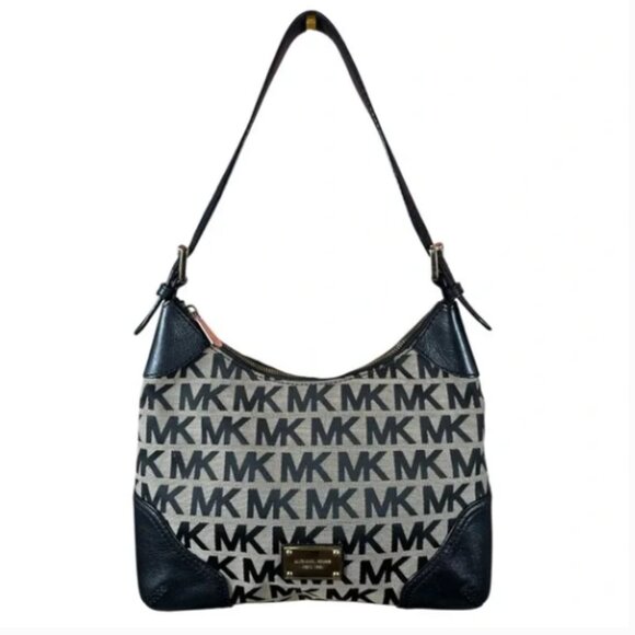 EUC - Michael Kors Black and Tan Hobo Shoulder Bag - Picture 14 of 15